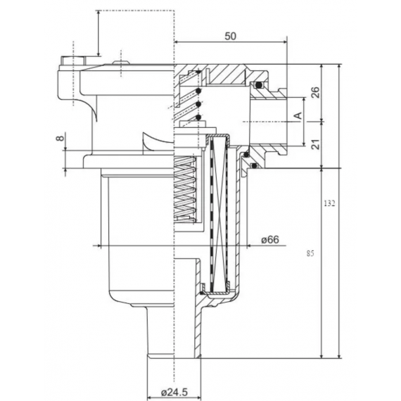 Фильтр сливной FTC-1-10